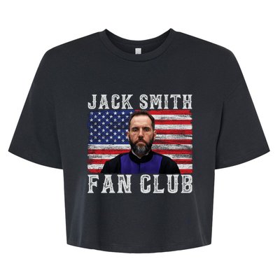 Jack Smith Fan Club American Flag Funny Political Bella+Canvas Jersey Crop Tee