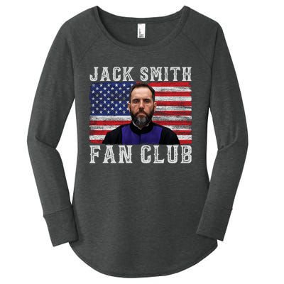 Jack Smith Fan Club American Flag Funny Political Women's Perfect Tri Tunic Long Sleeve Shirt