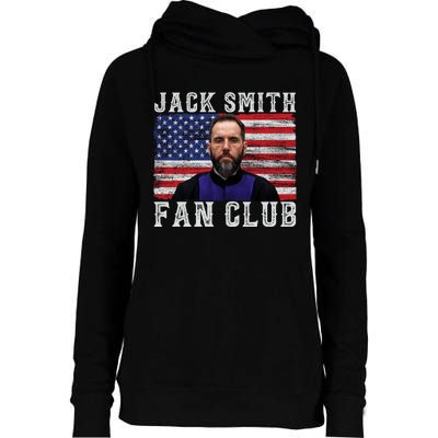 Jack Smith Fan Club American Flag Funny Political Womens Funnel Neck Pullover Hood