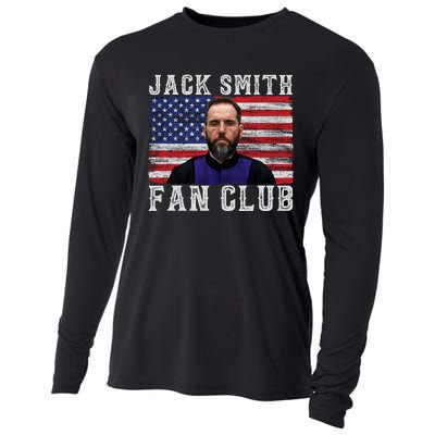 Jack Smith Fan Club American Flag Funny Political Cooling Performance Long Sleeve Crew