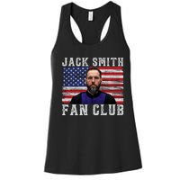 Jack Smith Fan Club American Flag Funny Political Women's Racerback Tank