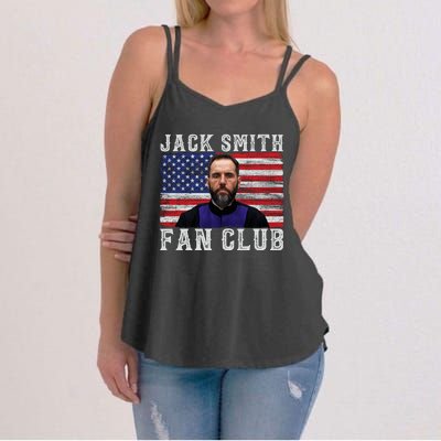 Jack Smith Fan Club American Flag Funny Political Women's Strappy Tank