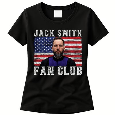 Jack Smith Fan Club American Flag Funny Political Women's T-Shirt