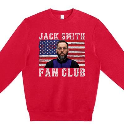 Jack Smith Fan Club American Flag Funny Political Premium Crewneck Sweatshirt