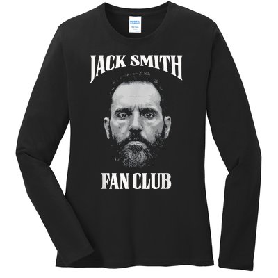 Jack Smith Fan Club Retro American Patriotic Political Ladies Long Sleeve Shirt