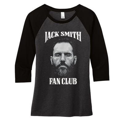 Jack Smith Fan Club Retro American Patriotic Political Women's Tri-Blend 3/4-Sleeve Raglan Shirt