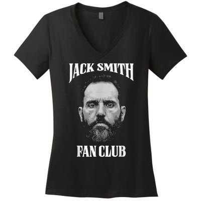 Jack Smith Fan Club Retro American Patriotic Political Women's V-Neck T-Shirt