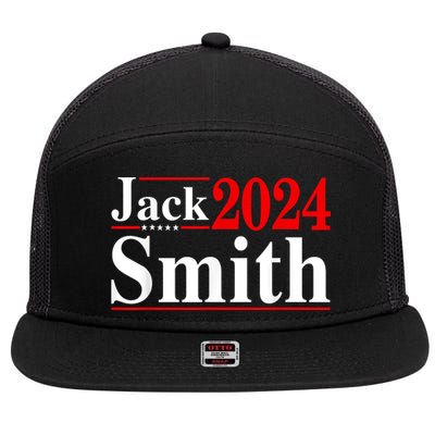 Jack Smith For President Jack Smith 2024 Karma Retro Us Flag 7 Panel Mesh Trucker Snapback Hat