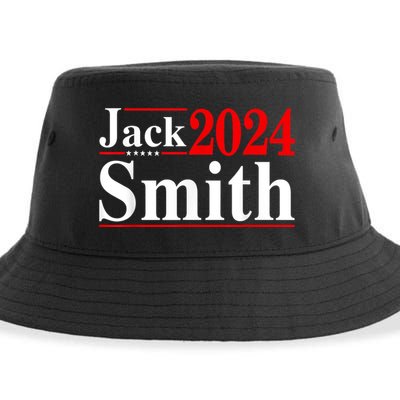 Jack Smith For President Jack Smith 2024 Karma Retro Us Flag Sustainable Bucket Hat
