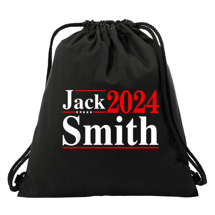 Jack Smith For President Jack Smith 2024 Karma Retro Us Flag Drawstring Bag