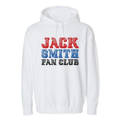 Jack Smith Fan Club Retro Usa Flag American Funny Political Garment-Dyed Fleece Hoodie