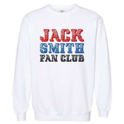 Jack Smith Fan Club Retro Usa Flag American Funny Political Garment-Dyed Sweatshirt