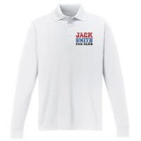 Jack Smith Fan Club Retro Usa Flag American Funny Political Performance Long Sleeve Polo