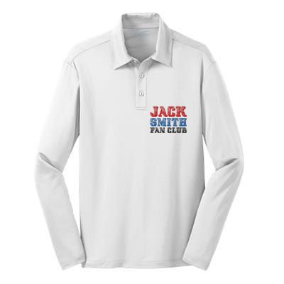 Jack Smith Fan Club Retro Usa Flag American Funny Political Silk Touch Performance Long Sleeve Polo