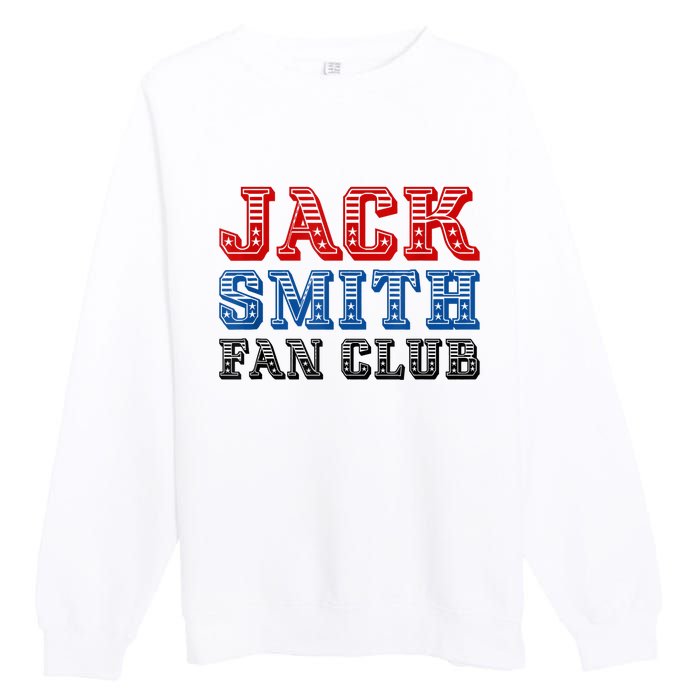 Jack Smith Fan Club Retro Usa Flag American Funny Political Premium Crewneck Sweatshirt