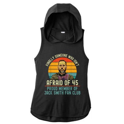 Jack Smith Fan Club Vintage Ladies PosiCharge Tri-Blend Wicking Draft Hoodie Tank