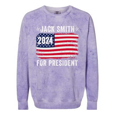 Jack Smith Fan Club Member 2024 Election Candidate Colorblast Crewneck Sweatshirt