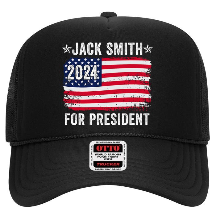 Jack Smith Fan Club Member 2024 Election Candidate High Crown Mesh Back Trucker Hat