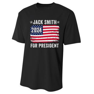 Jack Smith Fan Club Member 2024 Election Candidate Performance Sprint T-Shirt