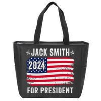 Jack Smith Fan Club Member 2024 Election Candidate Zip Tote Bag