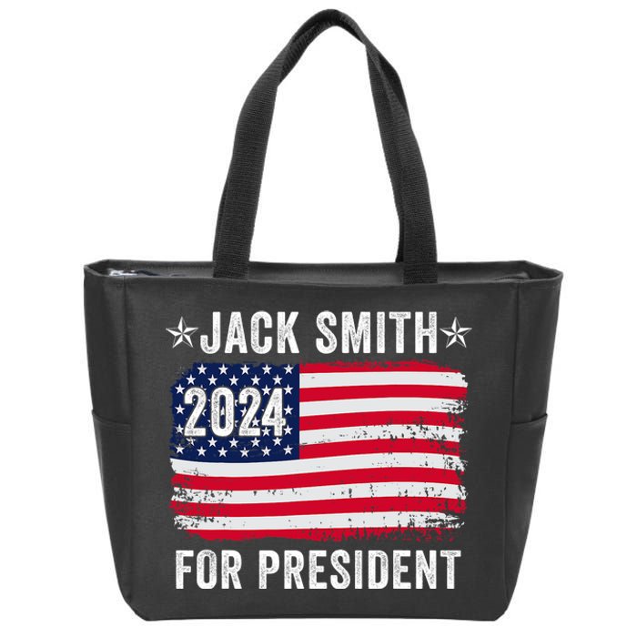 Jack Smith Fan Club Member 2024 Election Candidate Zip Tote Bag