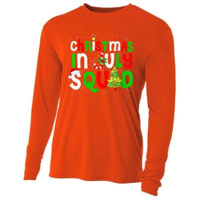 July Squad Funny Summer Xmas Festive Holiday Gift Cooling Performance Long Sleeve Crew