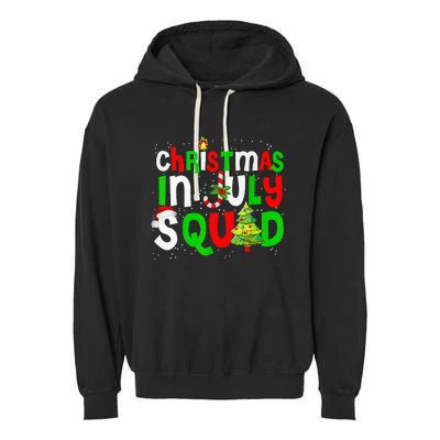 July Squad Funny Summer Xmas Festive Holiday Gift Garment-Dyed Fleece Hoodie