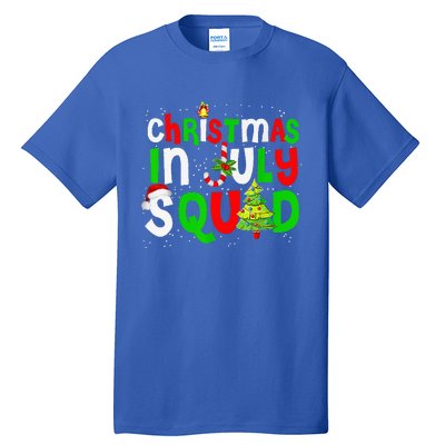 July Squad Funny Summer Xmas Festive Holiday Gift Tall T-Shirt