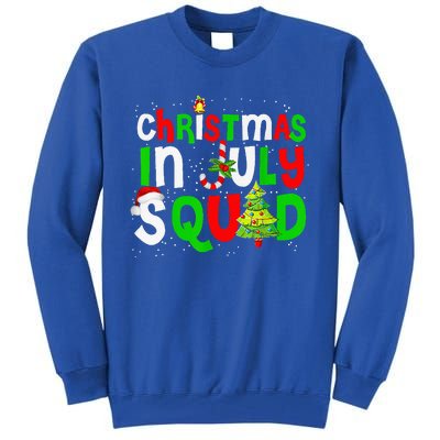 July Squad Funny Summer Xmas Festive Holiday Gift Tall Sweatshirt