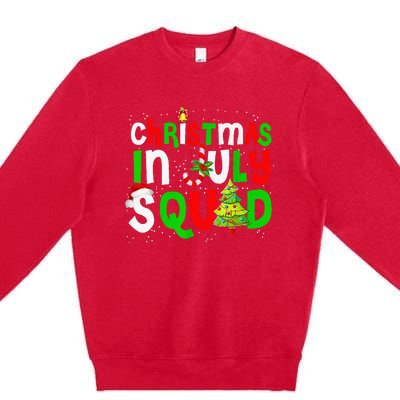 July Squad Funny Summer Xmas Festive Holiday Gift Premium Crewneck Sweatshirt