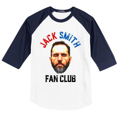 Jack Smith Fan Club Retro Usa Flag American Funny Political Vintage Baseball Sleeve Shirt