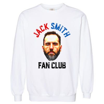 Jack Smith Fan Club Retro Usa Flag American Funny Political Vintage Garment-Dyed Sweatshirt