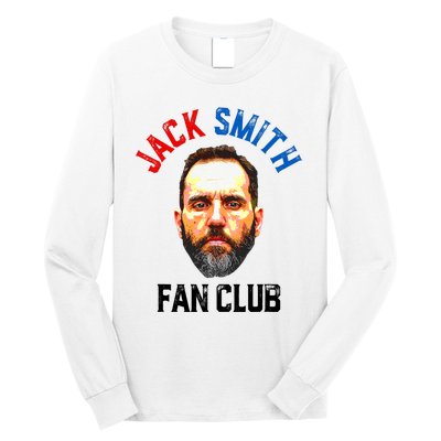 Jack Smith Fan Club Retro Usa Flag American Funny Political Vintage Long Sleeve Shirt