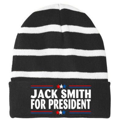 JACK SMITH FOR PRESIDENT Striped Beanie with Solid Band