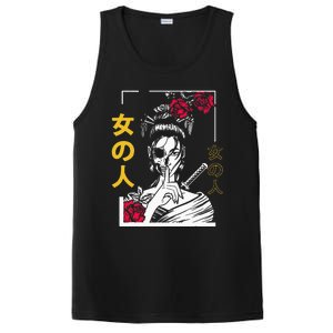 Japanese Samurai Floral Warrior Geisha Woman Tokyo Anime PosiCharge Competitor Tank