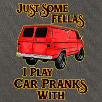 Just Some Fellas I Play Car Pranks With Cotton Canvas Backpack