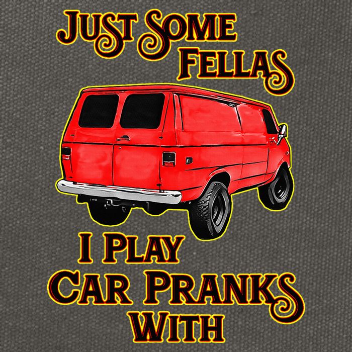 Just Some Fellas I Play Car Pranks With Cotton Canvas Backpack