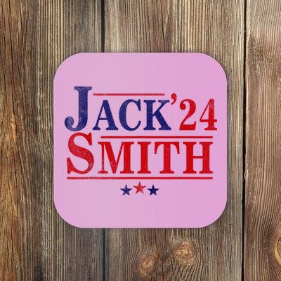 Jack Smith For President Jack Smith 2024 Karma Retro Us Flag Coaster