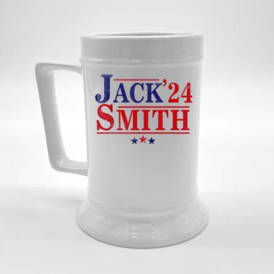 Jack Smith For President Jack Smith 2024 Karma Retro Us Flag Beer Stein