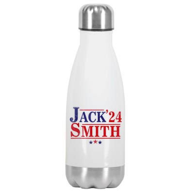 Jack Smith For President Jack Smith 2024 Karma Retro Us Flag Stainless Steel Insulated Water Bottle