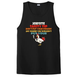 Jobsite Safety Funny Tip DonT Put Your Fingers PosiCharge Competitor Tank