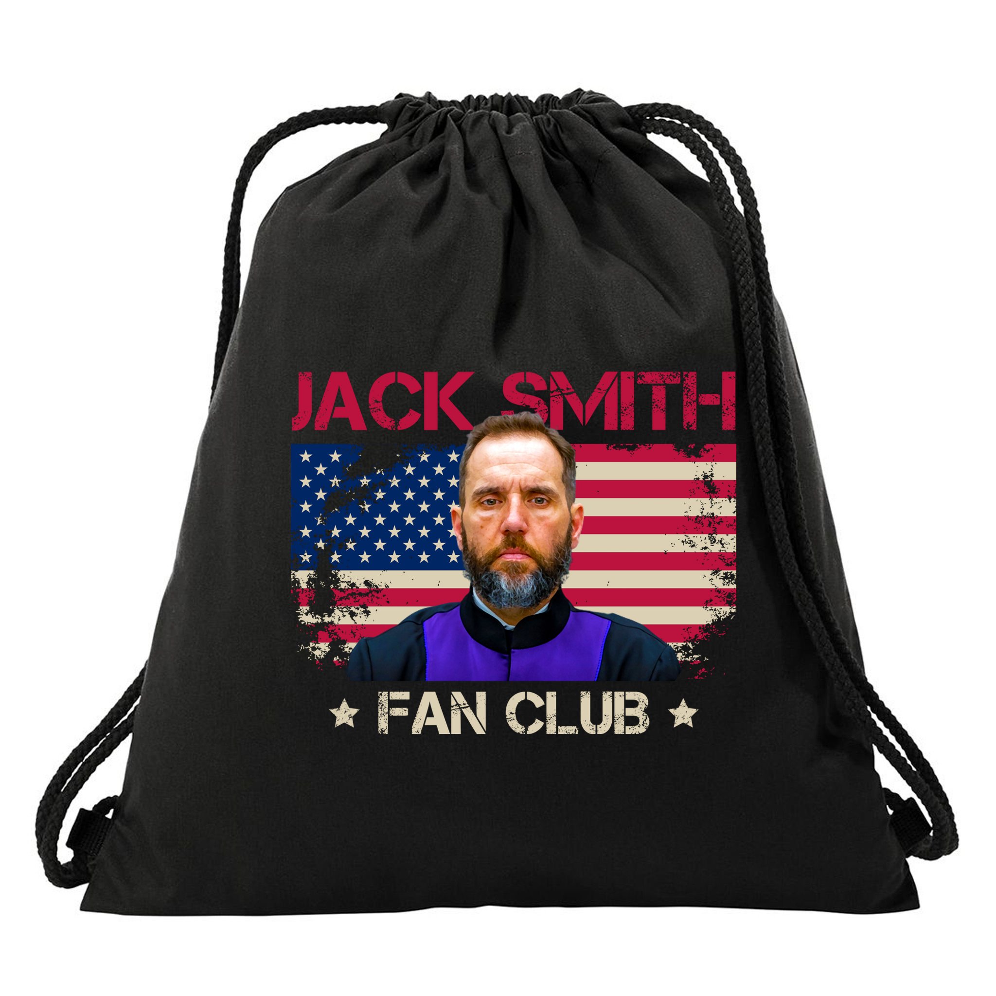 Jack Smith Fan Club Funny Political Humor Drawstring Bag