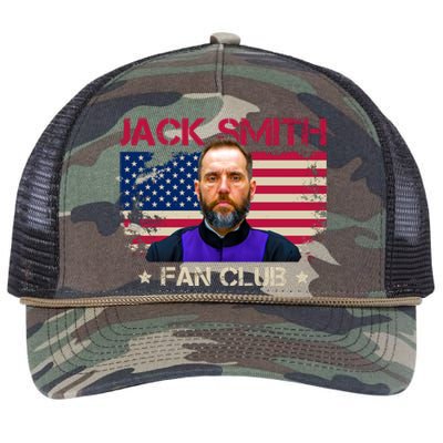 Jack Smith Fan Club Funny Political Humor Retro Rope Trucker Hat Cap