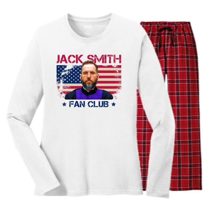 Jack Smith Fan Club Funny Political Humor Women's Long Sleeve Flannel Pajama Set 