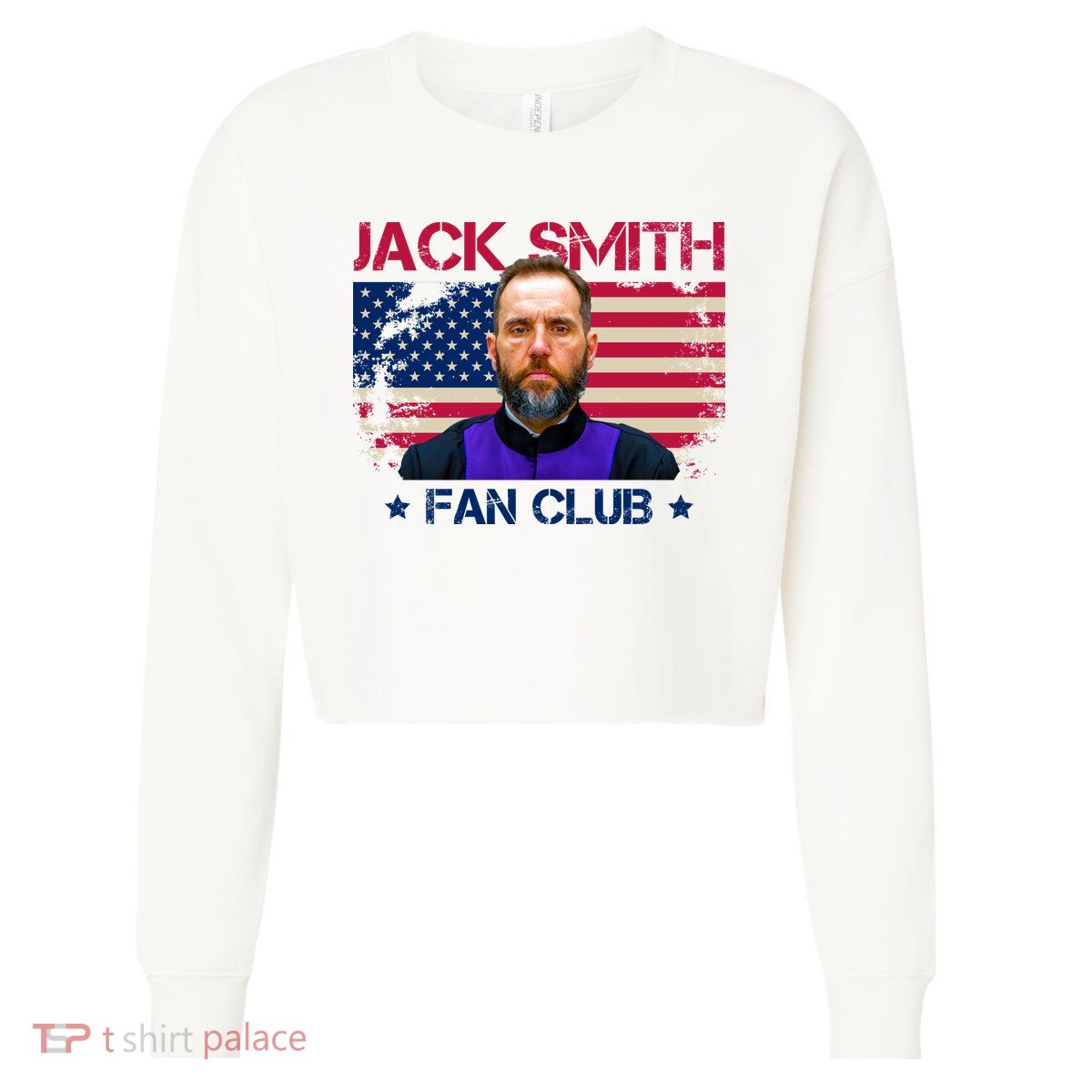 Jack Smith Fan Club Funny Political Humor Cropped Pullover Crew