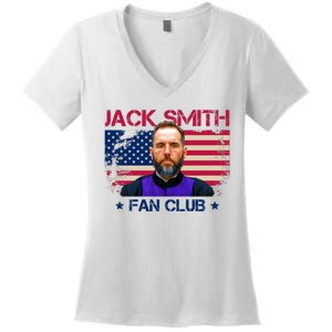 Jack Smith Fan Club Funny Political Humor Women's V-Neck T-Shirt