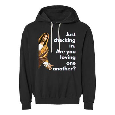 Jesus Saying Funny Christian Meme Joke Garment-Dyed Fleece Hoodie