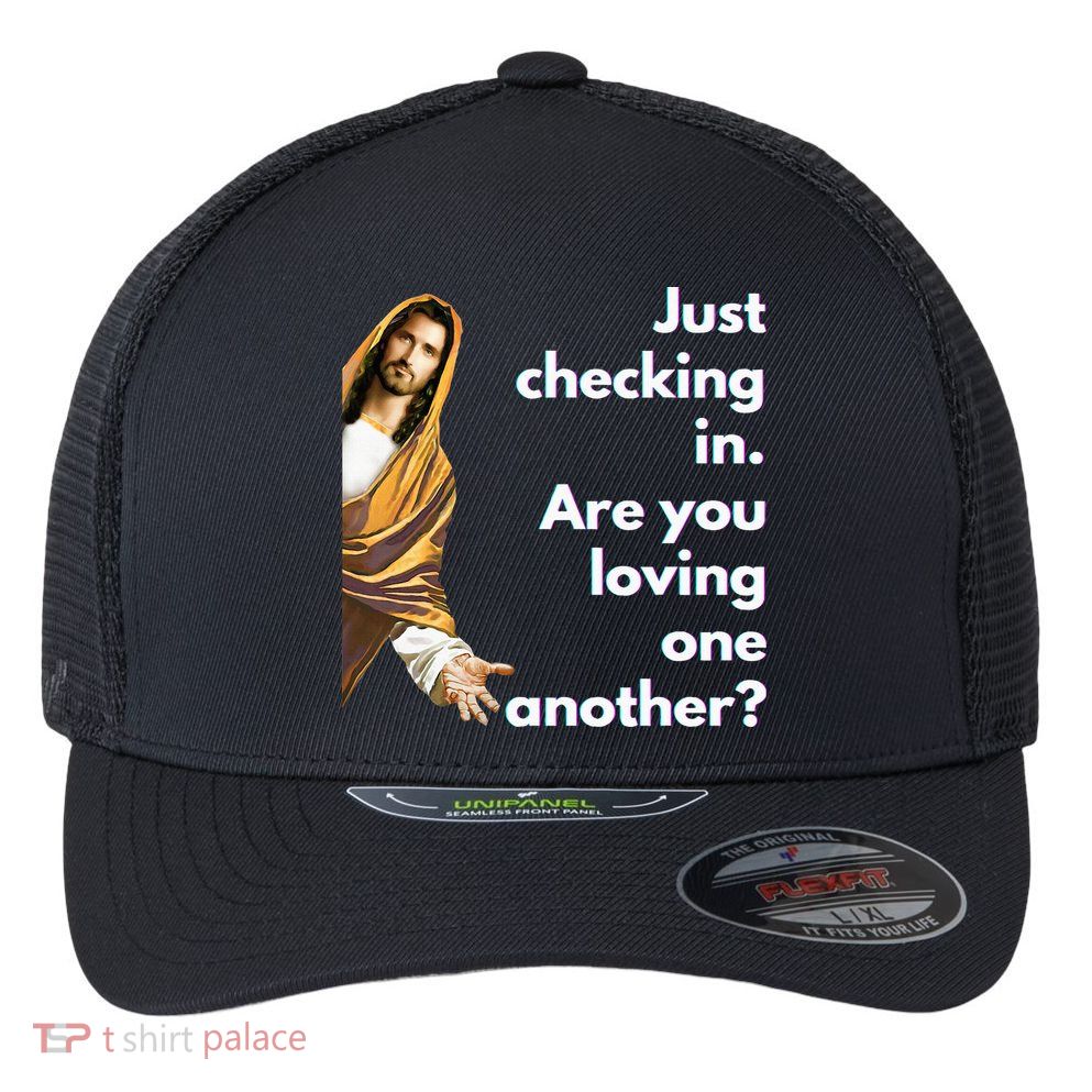 Jesus Saying Funny Christian Meme Joke Flexfit Unipanel Trucker Cap
