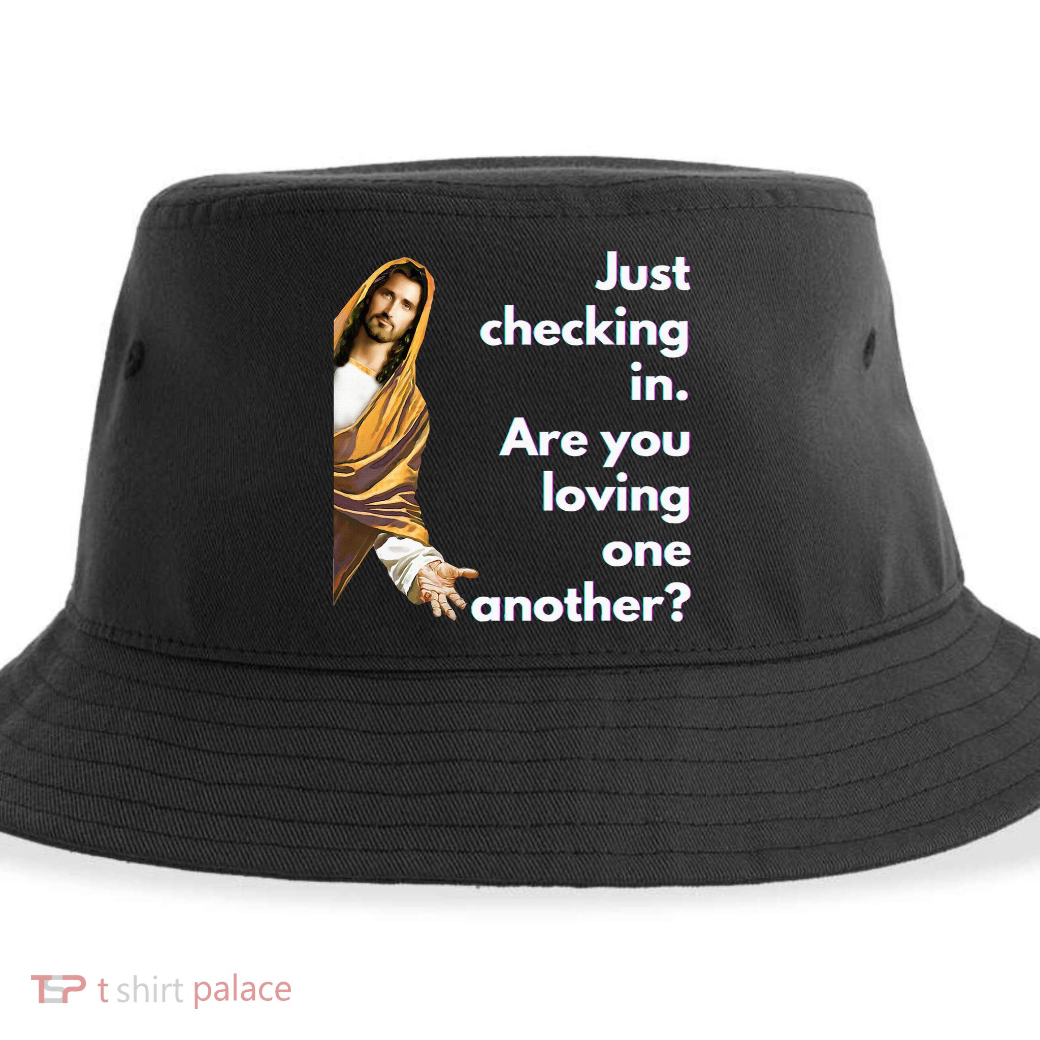 Jesus Saying Funny Christian Meme Joke Sustainable Bucket Hat