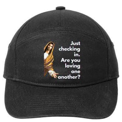 Jesus Saying Funny Christian Meme Joke 7-Panel Snapback Hat